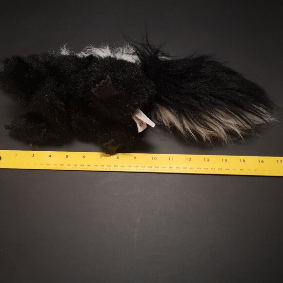 Folkmanis Skunk Hand Puppet X 2 Soft Black & White Faux Fur Realistic - Picture 5 of 6